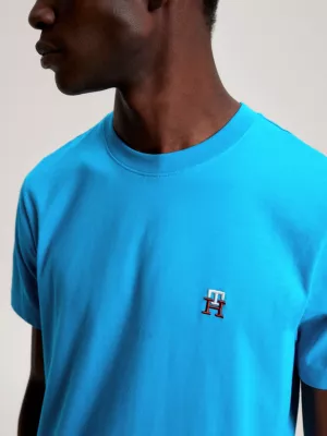 Camiseta com bordado de monograma TH