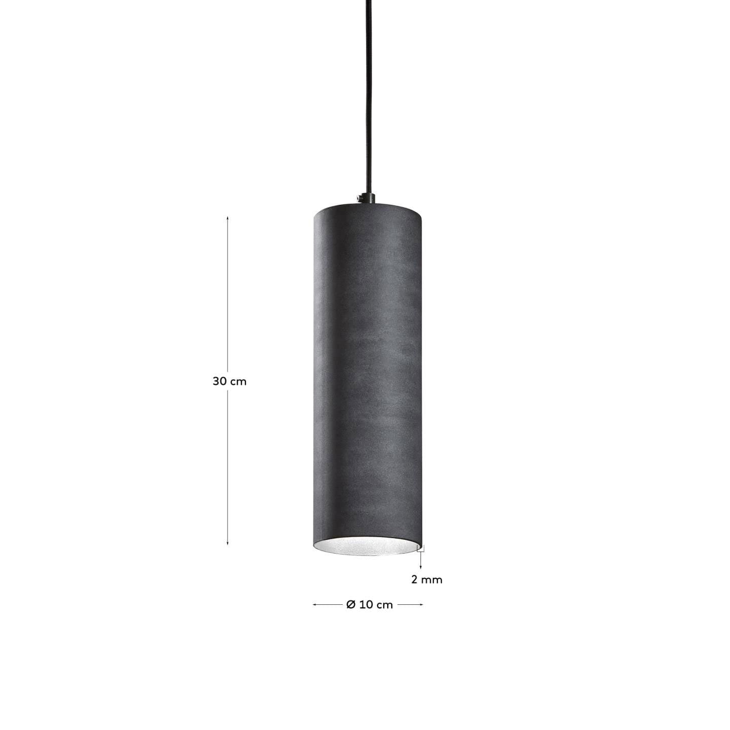 Kave Home Retrofit Pendelleuchte MAUDE 30 cm grau