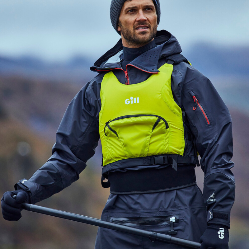 Gilet de flottabilite gill pro racer jaune