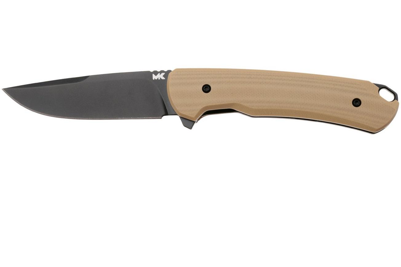 MK Knives & Tools Humbler Clay 02F.BP005, Black CPM MagnaCut, Coyote G10, Knivesandtools Exclusive zakmes