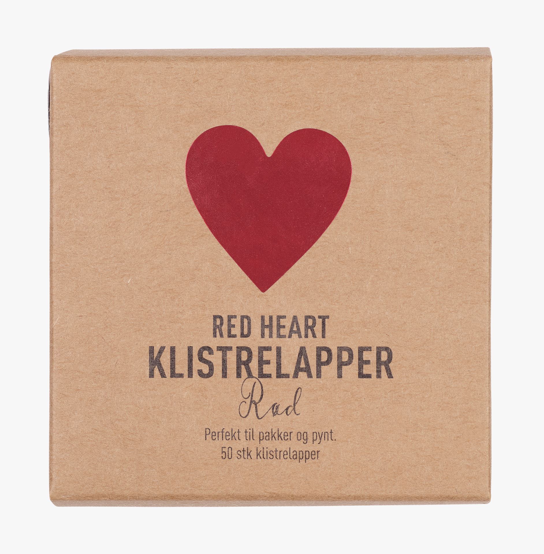 Klistrelapper rød - ø 3 cm