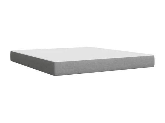 Sommier à lattes de lit avec matelas Gris clair 180x200cm Tissu