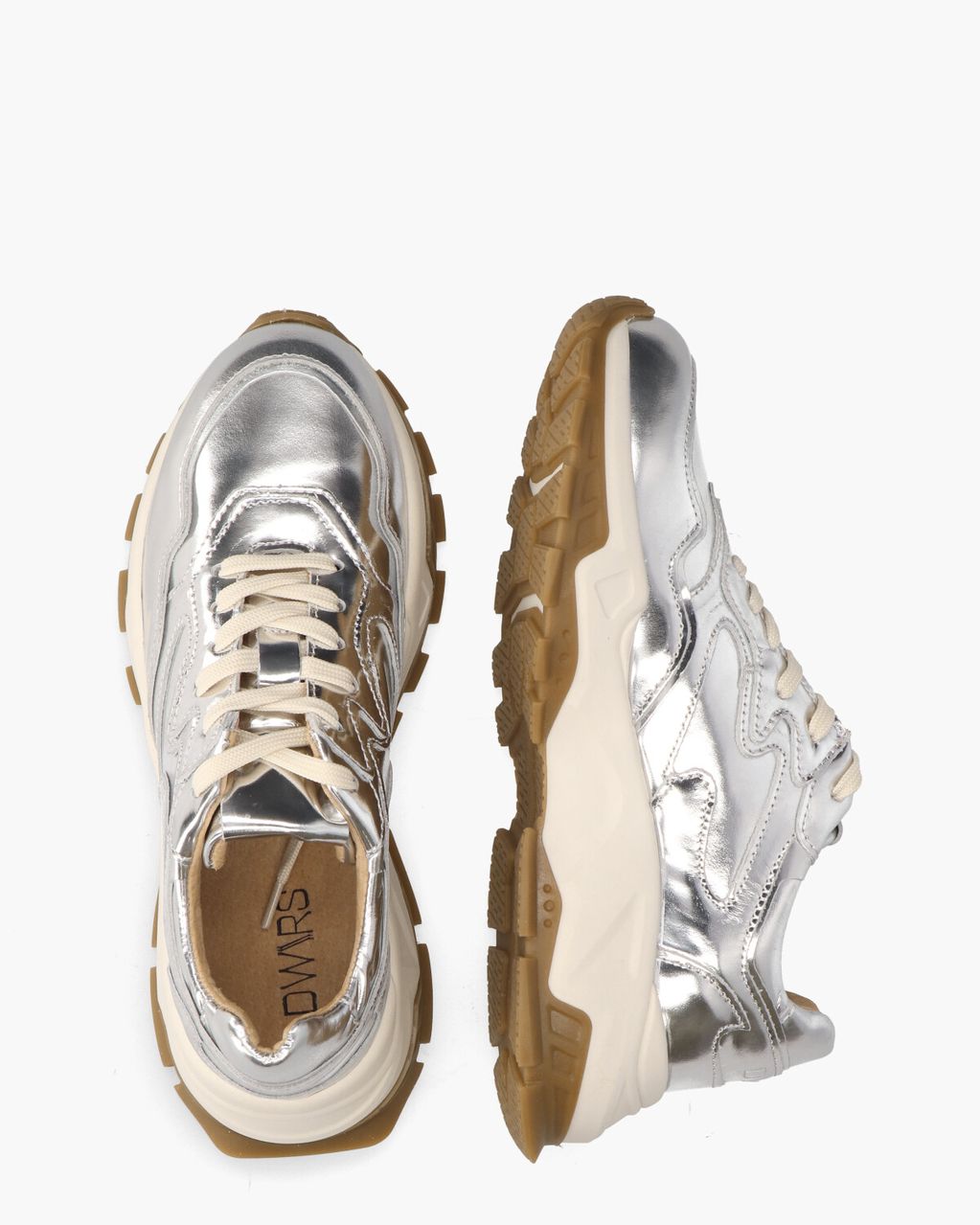 DWRS Label Chester Zilver Damessneakers