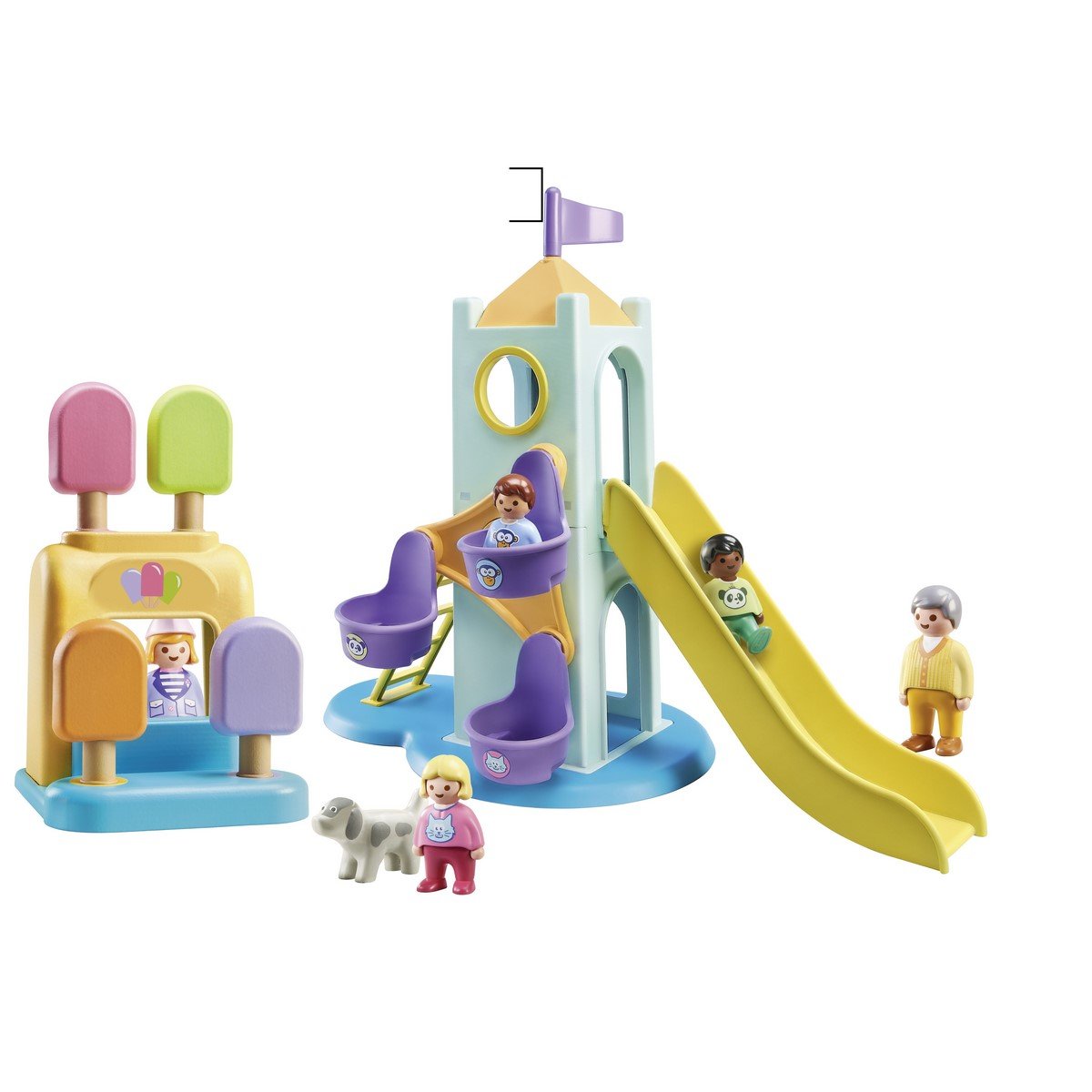 Aire de jeux toboggan Playmobil 1.2.3 - 71326