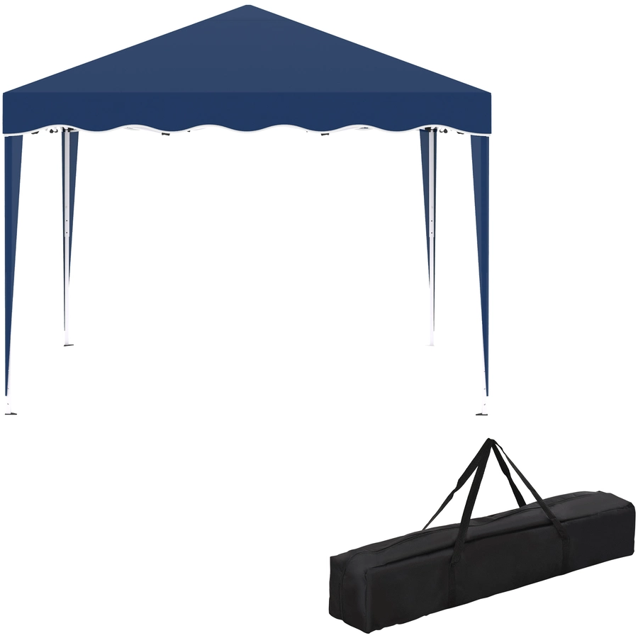 Outsunny Faltpavillon mit Tragetasche blau