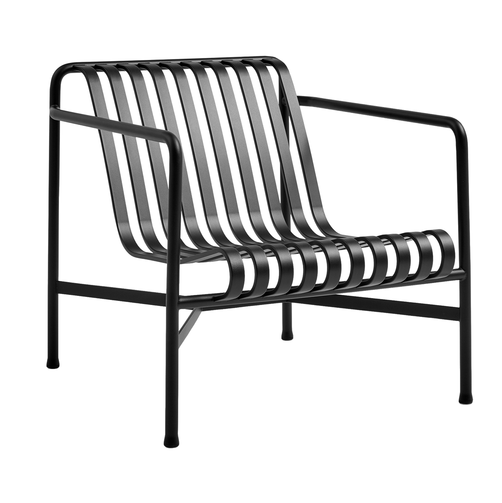 Loungestoel Palissade laag anthracite