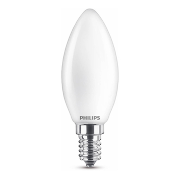 Philips LED kaars E14 40W 2 stuks mat niet dimbaar