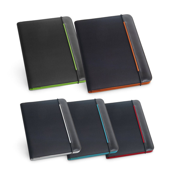 hi!dea 92040 - Porte-documents A4 en PU et 800D avec bloc de pages lignées