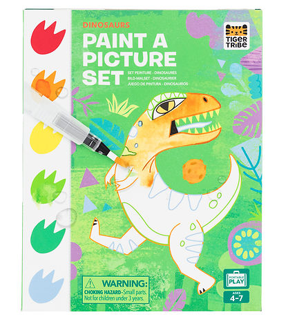Tiger Tribe Farves?t - Paint A Picture Set - Dinosaurs
