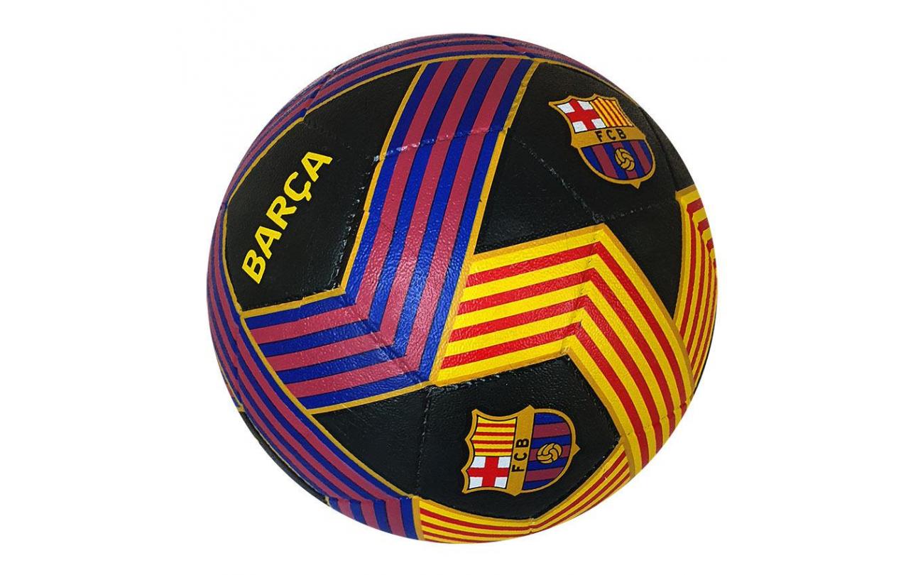 Barcelona straatbal Blaugrana/Catalunya stripes zwart sz5