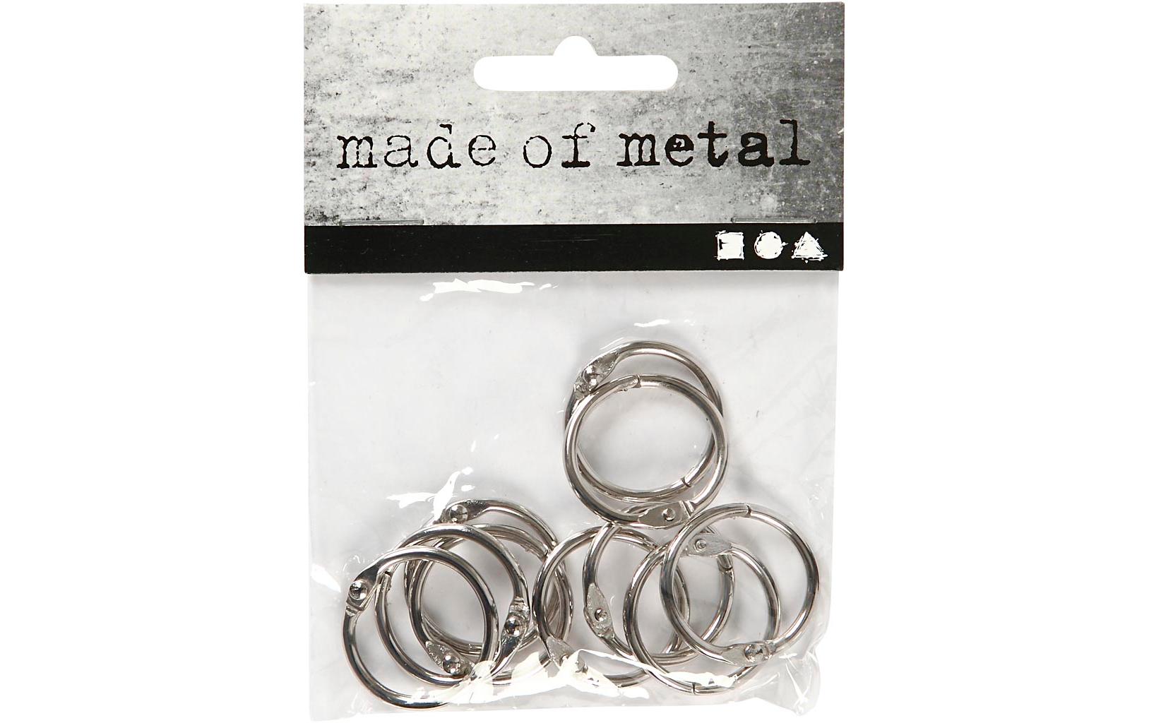 Bogenring 19 mm, 10 StückGrosser Metallring mit Verschluss zur Aufnahme von Prospekten, Heften etc.