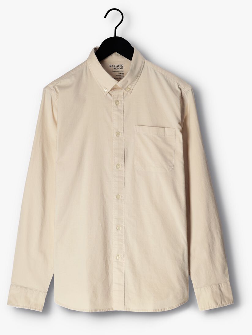 SELECTED HOMME beige selected homme casual overhemd slhregrick-ox flex shirt ls