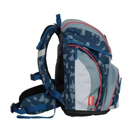 Scout Schulranzenset Alpha Blue Ninja, 4-teilig