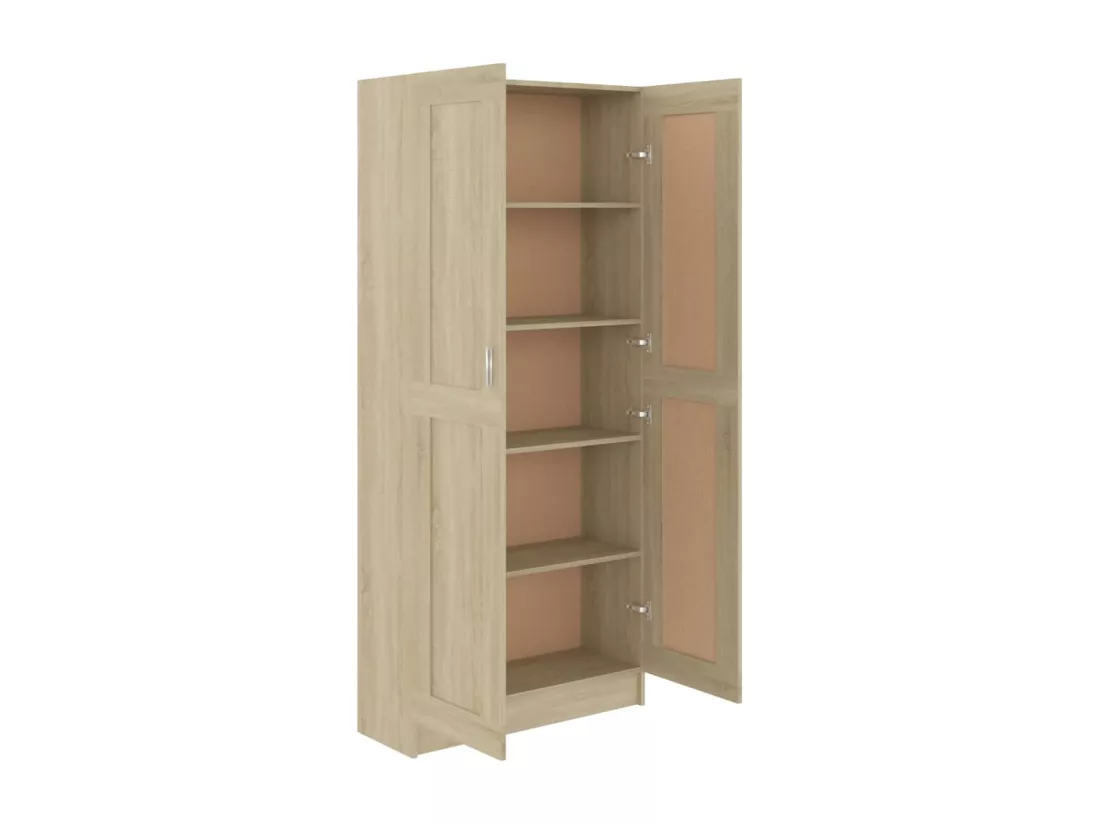 Bibliothèque Chêne sonoma 82,5x30,5x185,5 cm Aggloméré