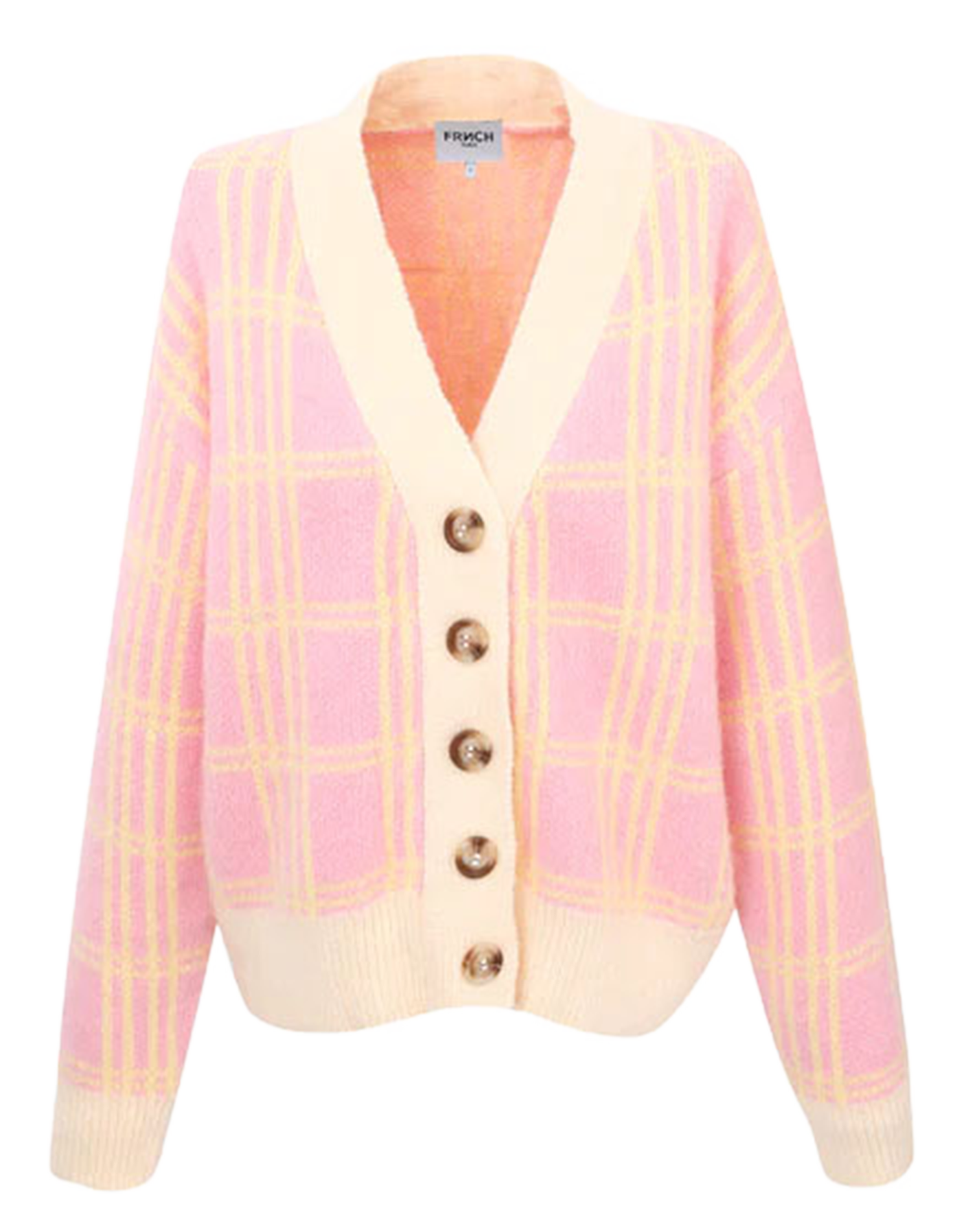 MANILA - Gilet col V en jacquard | Rose