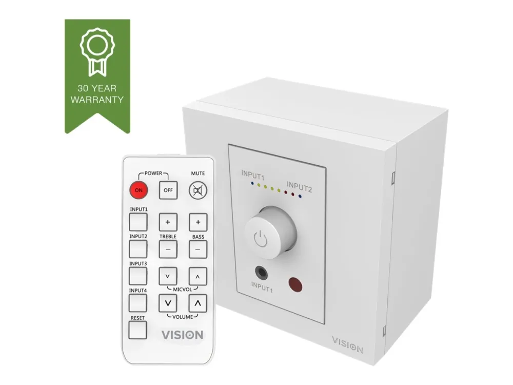 Vision TC3-AMP - Forstærker - 50 Watt (Total) - hvid