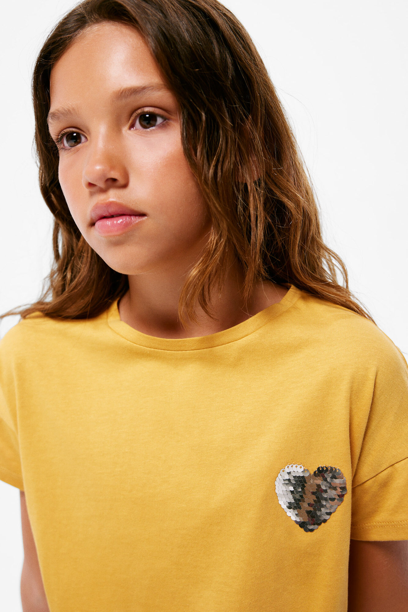 camiseta de lantejoulas para meninas