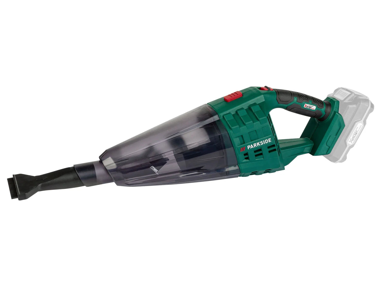 PARKSIDE&reg; 20 V cordless handheld vacuum cleaner with &raquo;PHSSA 20-Li C1&laquo; floor nozzle, without battery and charger