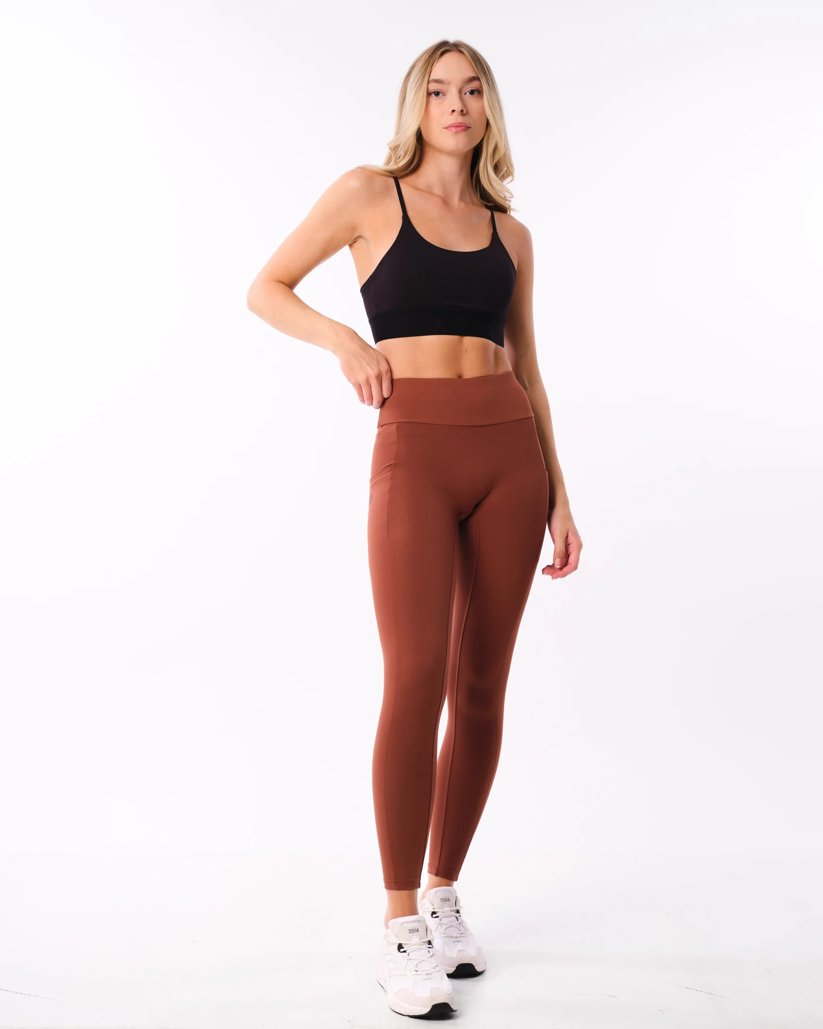 Bumpro Lively Scrunch Pocket Tights Brown Chocolate