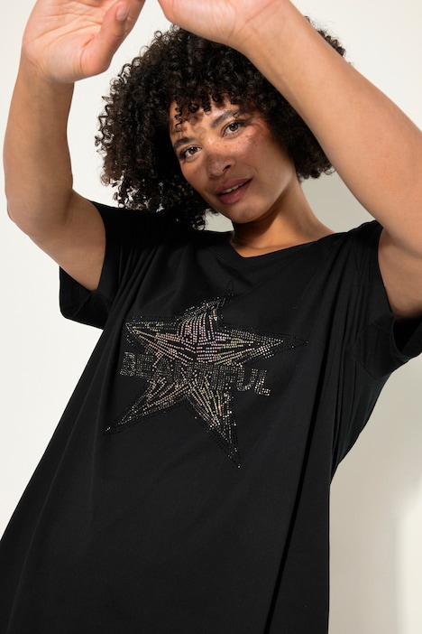 T-Shirt, Ziernieten-Stern, Halbarm