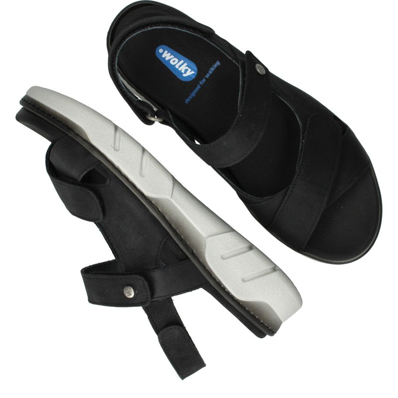 Wolky Rapid Gobi Sandalen Zwart Dames
