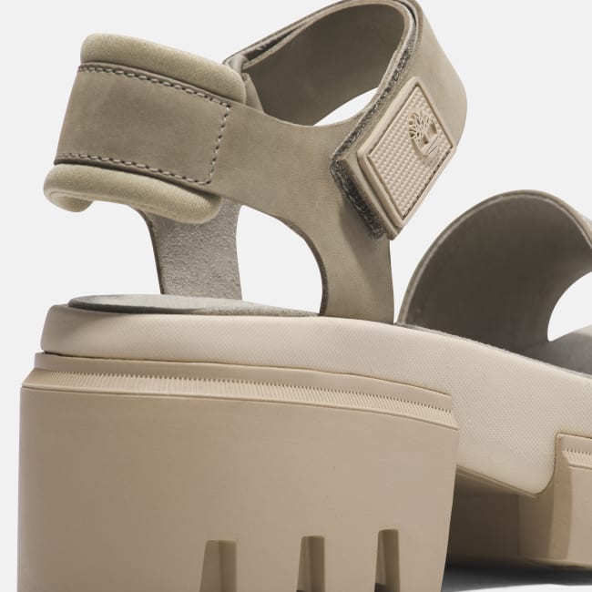Sandalo a Doppia Fascia Everleigh da Donna in                beige