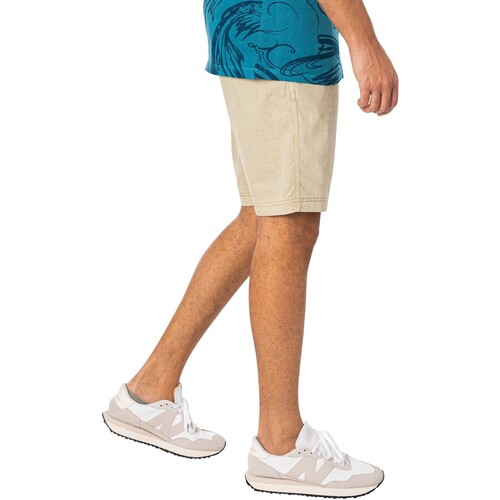 Superdry - Pantalones Cortos Chinos Internacionales Vintage Beige