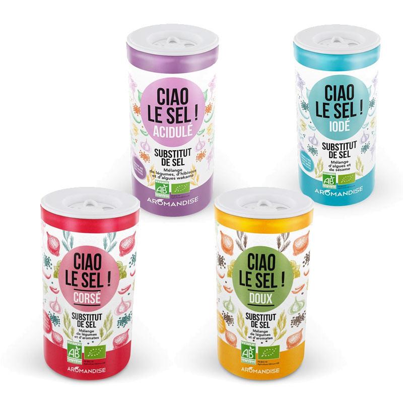 4 substituts de sel - Doux, corsé, acidulé, iodé Aromandise