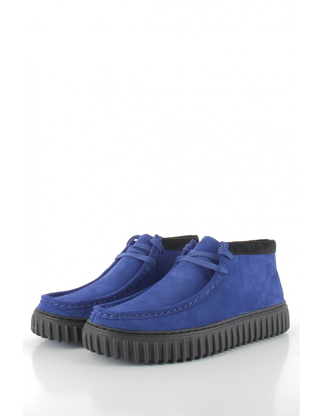 clarks Derbies mixte torhill hi cobalt suede Bleu