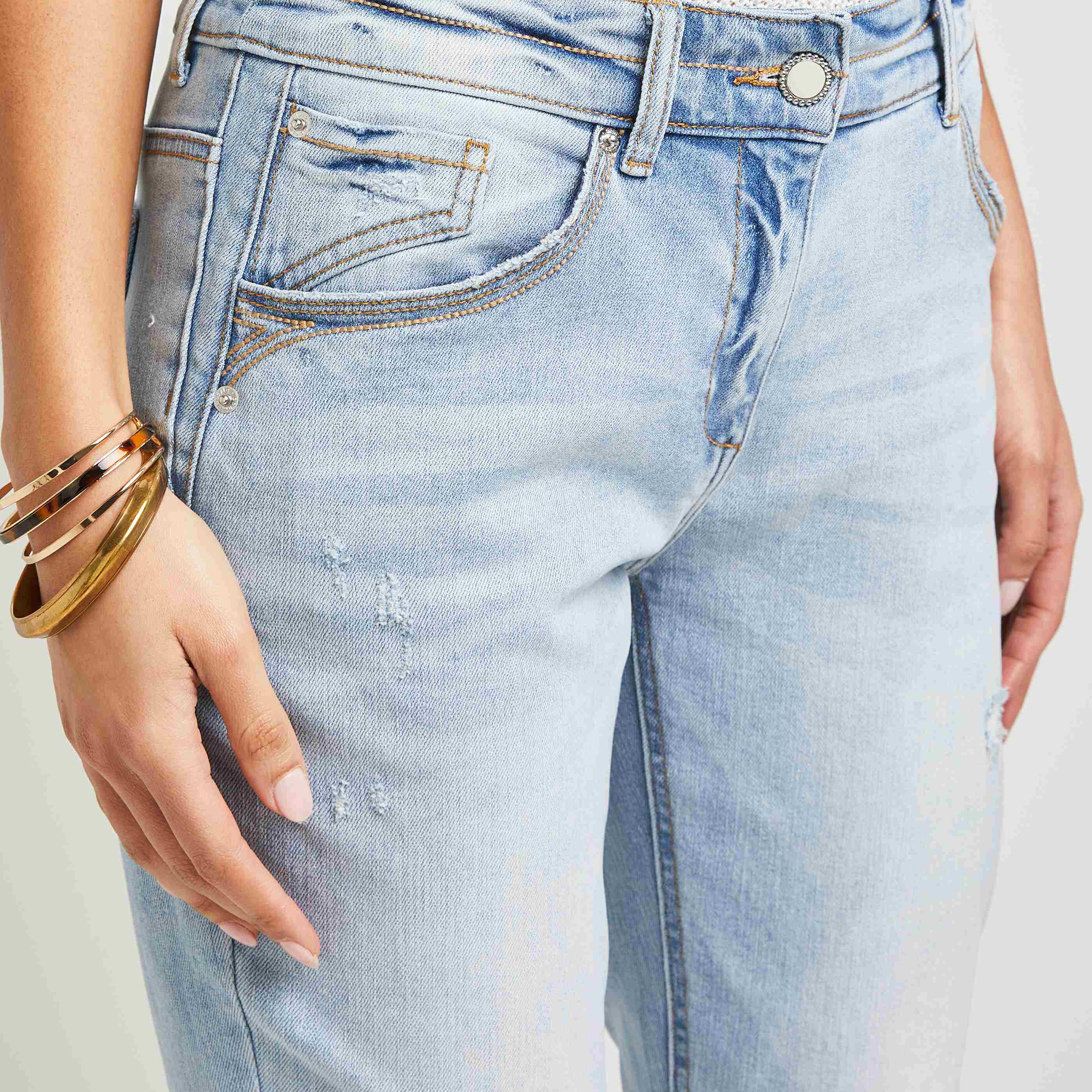 Jean boyfriend femme - LIGHT STONE
