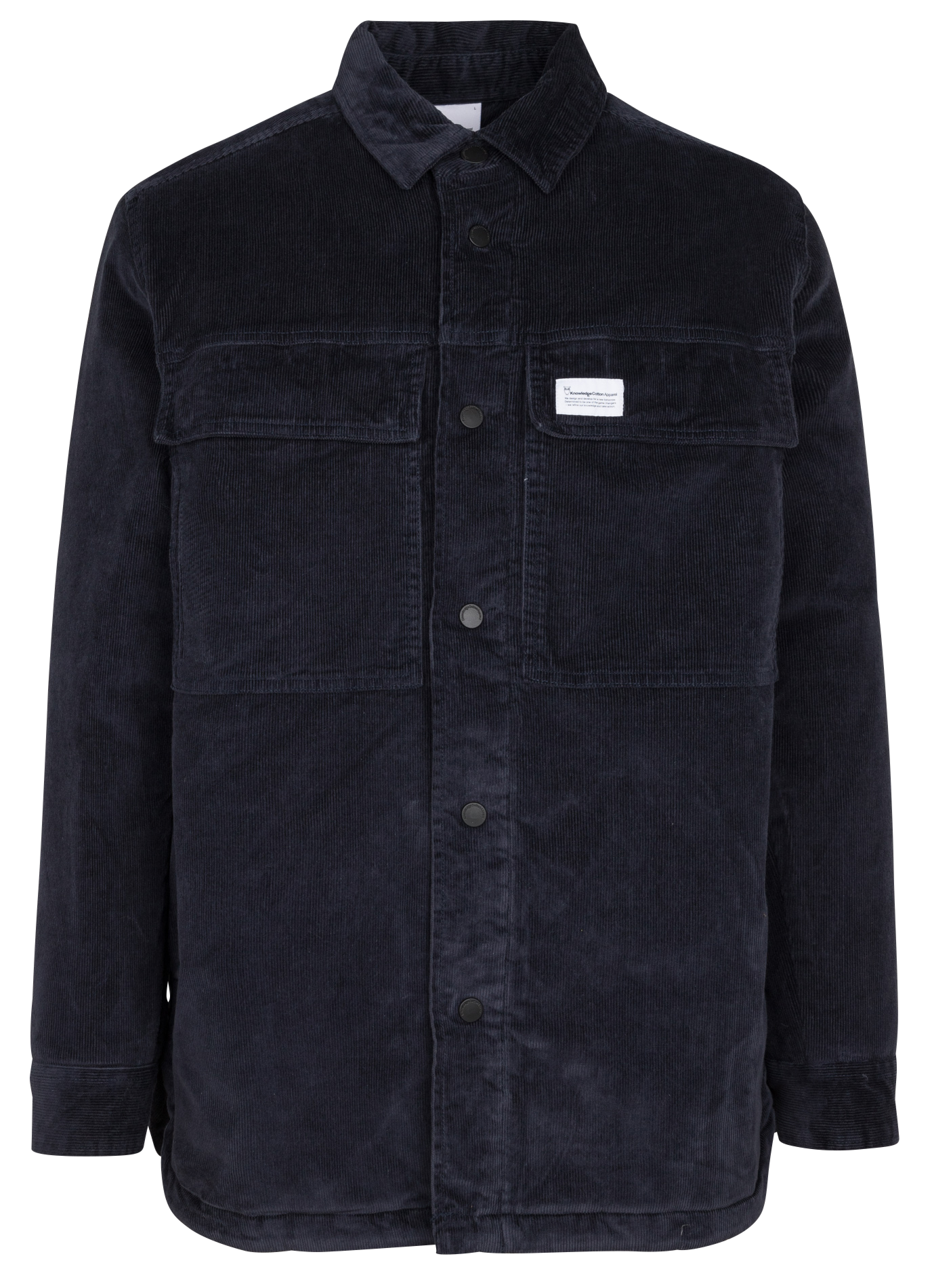Veste col classique en coton bio mélangé | Bleu