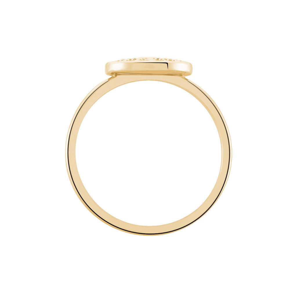 Bague Artea Plaqué Or Jaune Oxyde De Zirconium