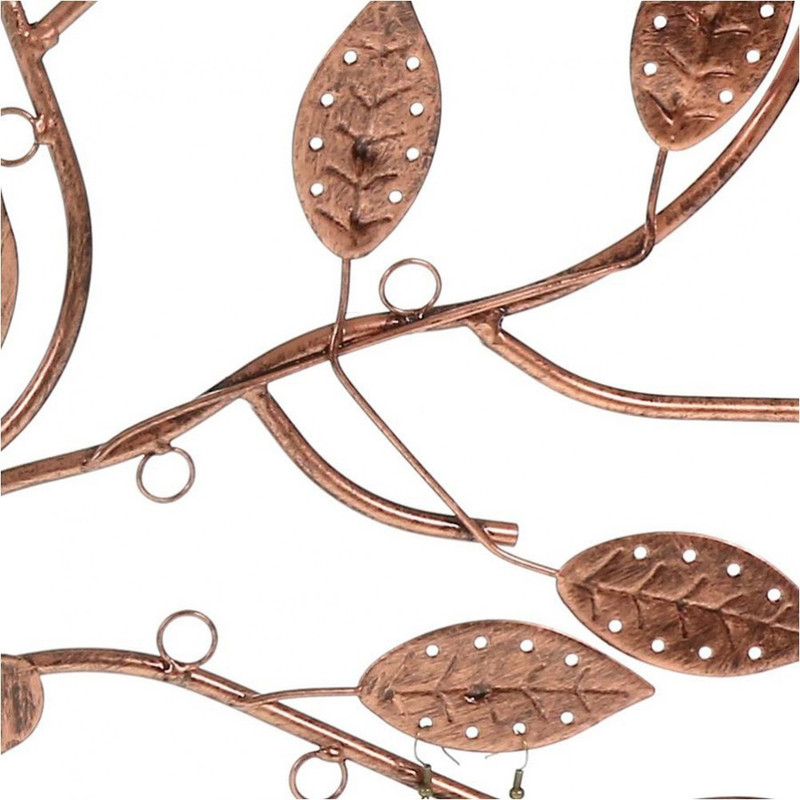 Porte bijoux arbre à boucle d'oreille et bijoux design Cuivre patiné