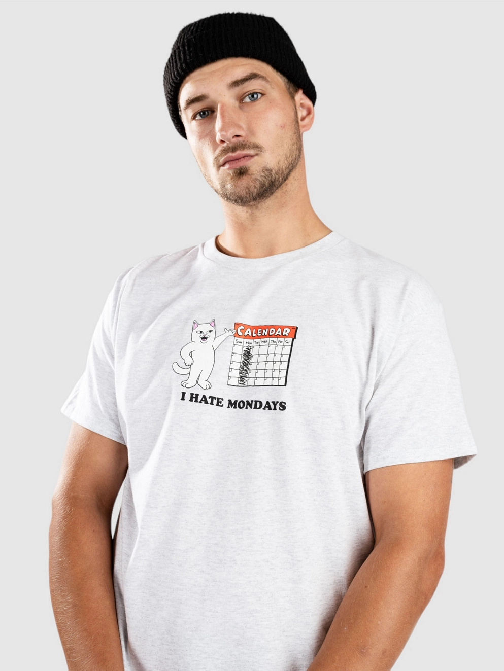 RIPNDIP I Hate Mondays T-Shirt ash heather