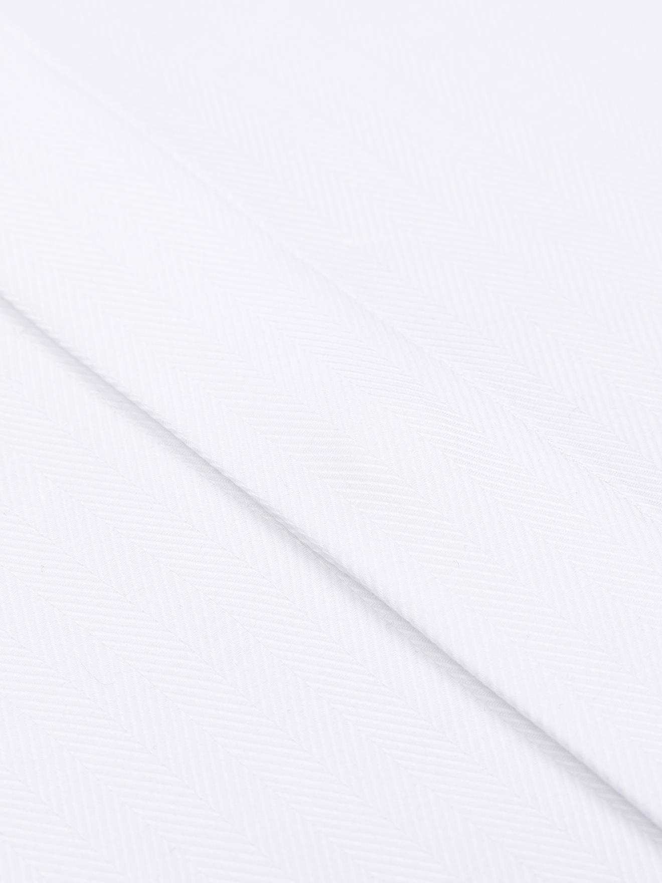 Chemise en chevron blanc - Gorge cachée