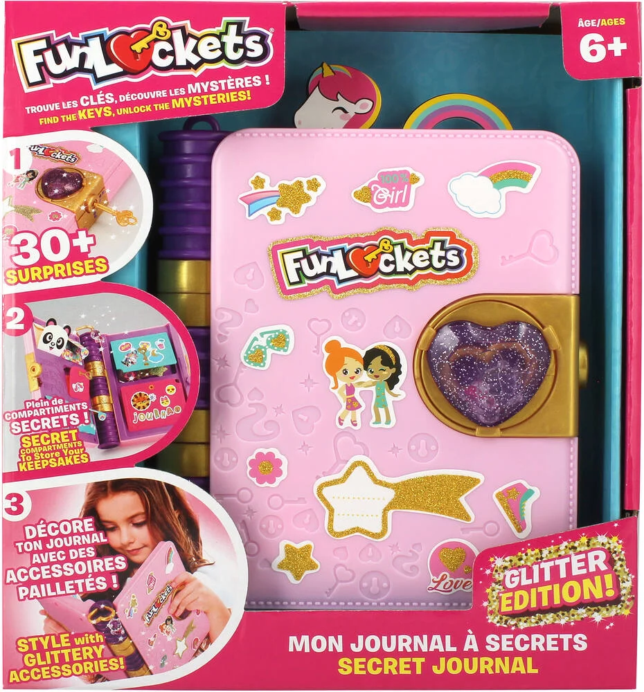 FUNLOCKETS - MON JOURNAL A SECRETS EDITION PAILLETEE