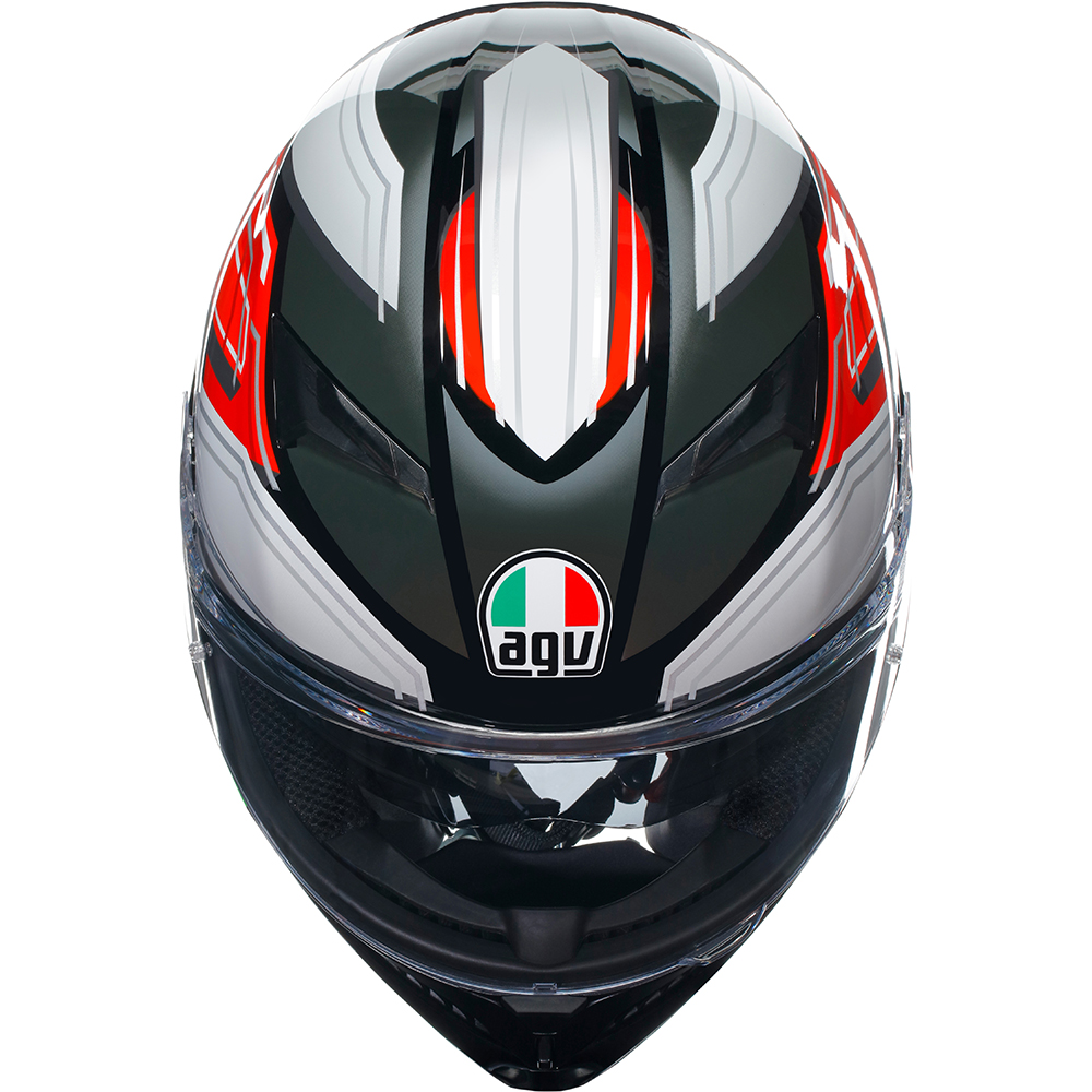AGV - Casque K3 Wing Blanc / Rouge / Vert / Noir