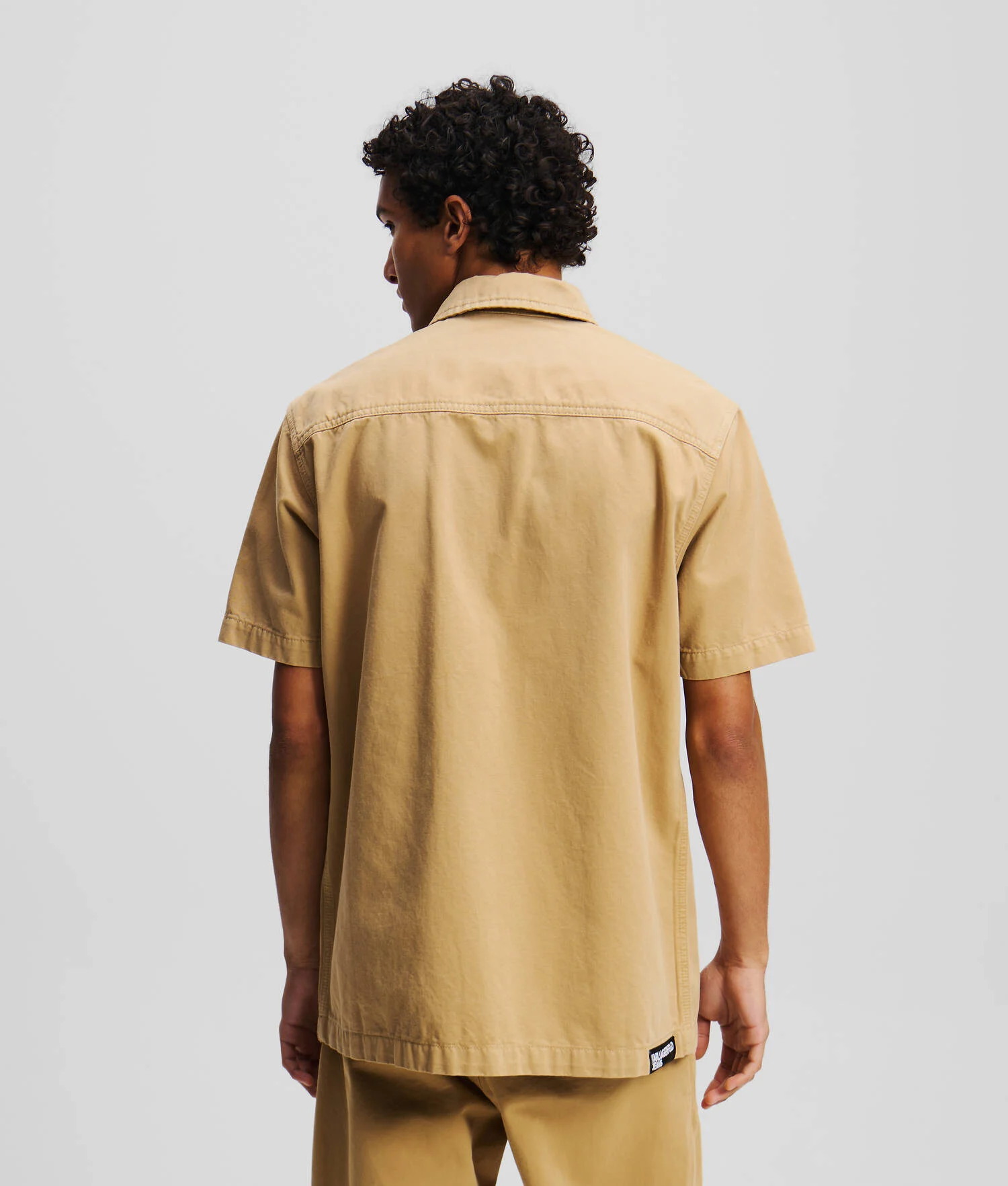 CHEMISE À BOUTONS À MANCHES COURTES - Bleu maïs