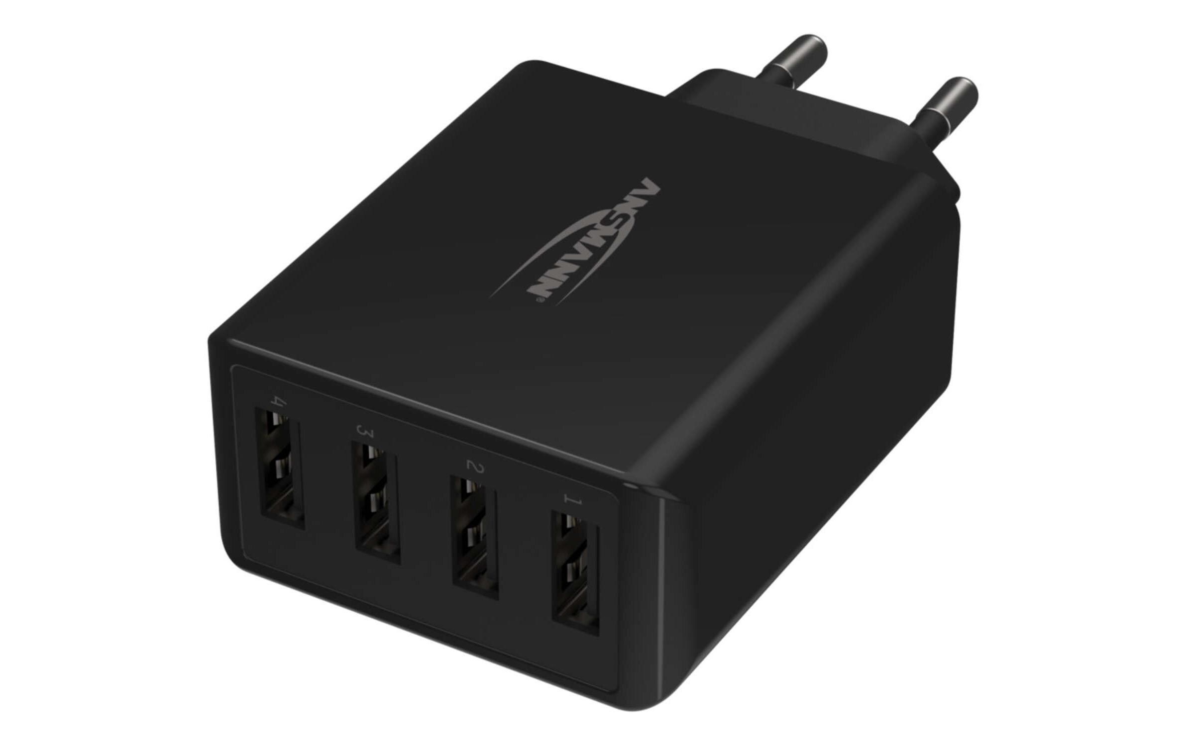 USB-Wandladegerät Home Charger HC430, 4x USB, 30 W, SchwarzLeistungsstarker Indoor USB-Ladeadapter