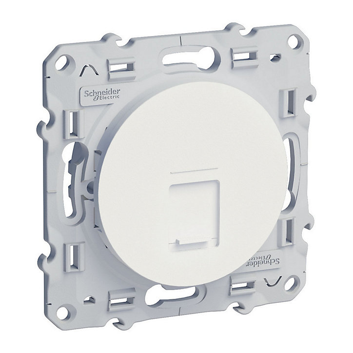 Prise RJ45 Schneider Electric Odace blanc