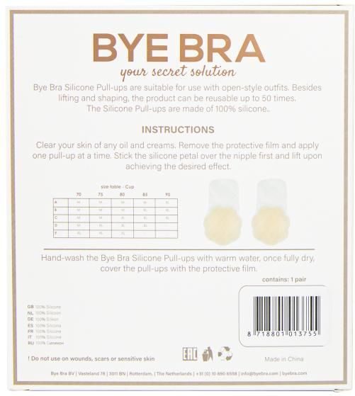 Bye Bra - Silicone Pull-Ups - Borstlift Tape - Beige - Herbruikbaar tot 50 keer