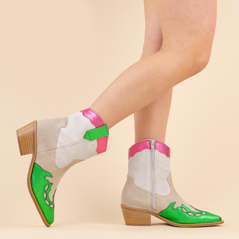 DWRS laarsjes 9552 Bari sand - roze