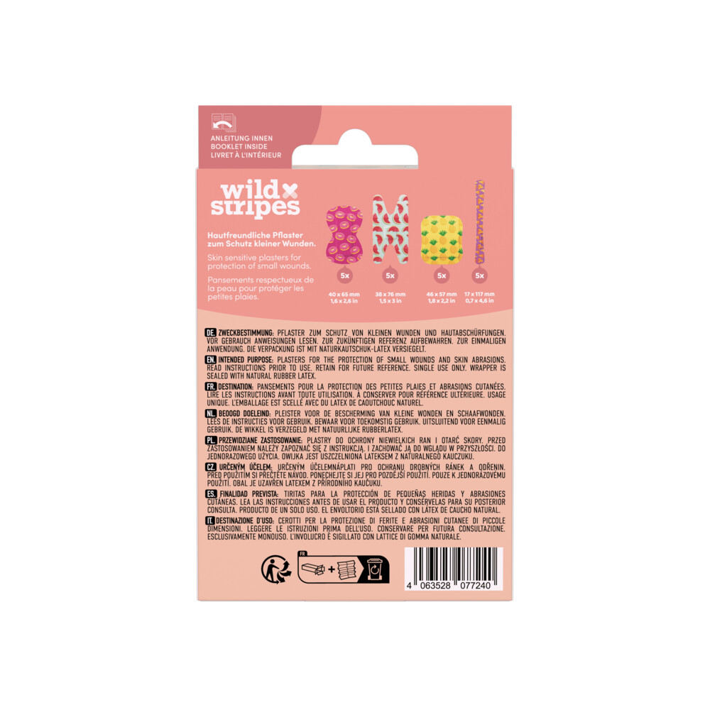 Wild Stripes Pleisters Finger Flexi Food20 stuks