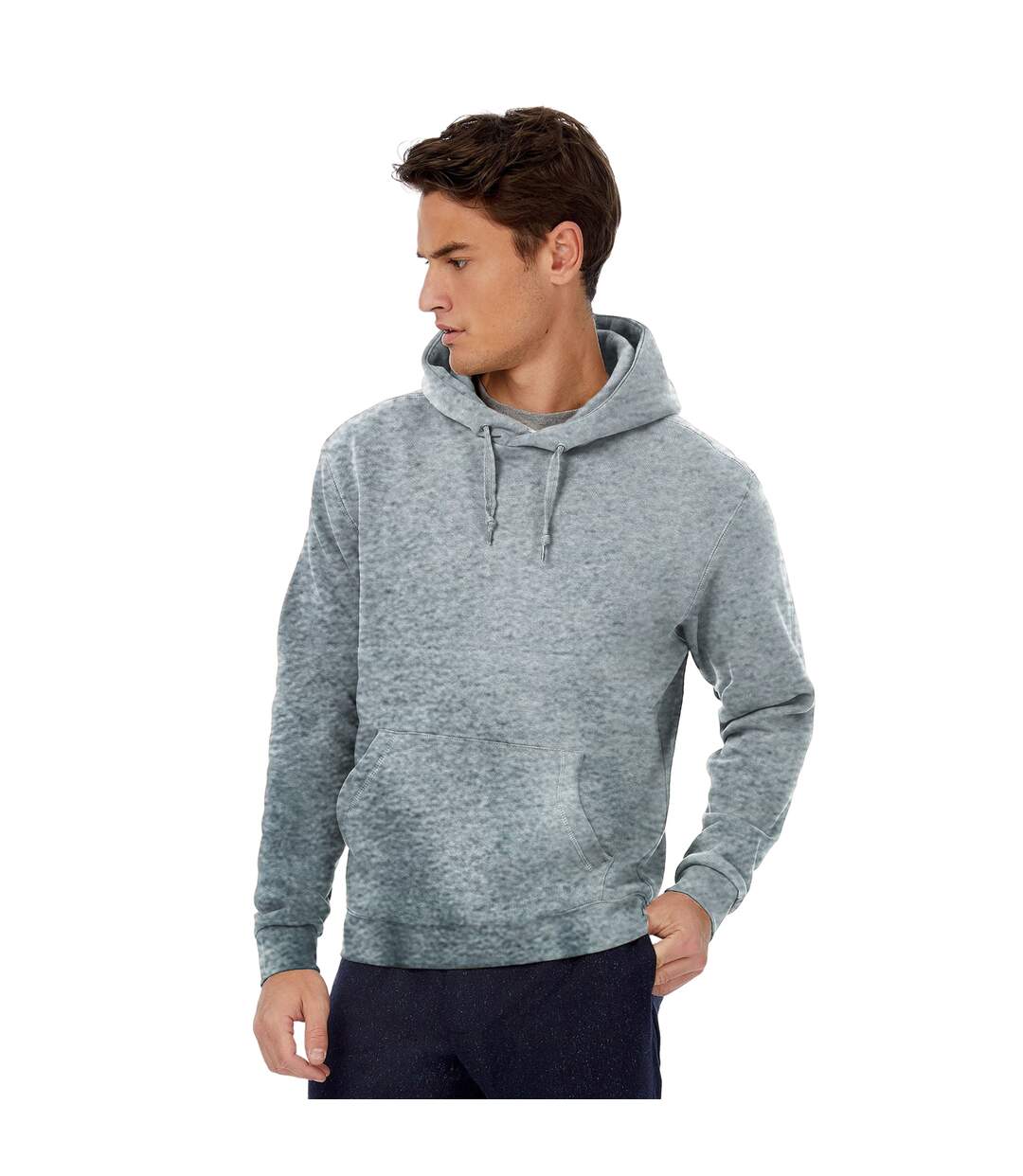 B&C - Sweatshirt à capuche - Hommes (Gris chiné) - UTBC127