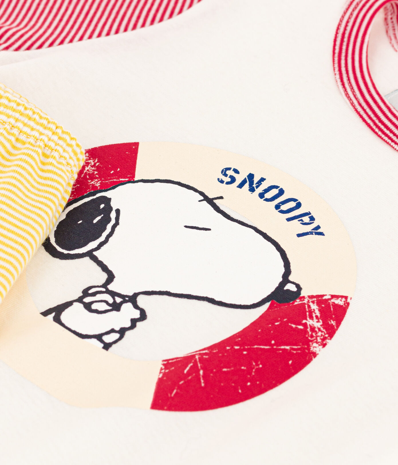 Pyjacourt Petit Bateau X Snoopy petite fille/petit garçon en coton