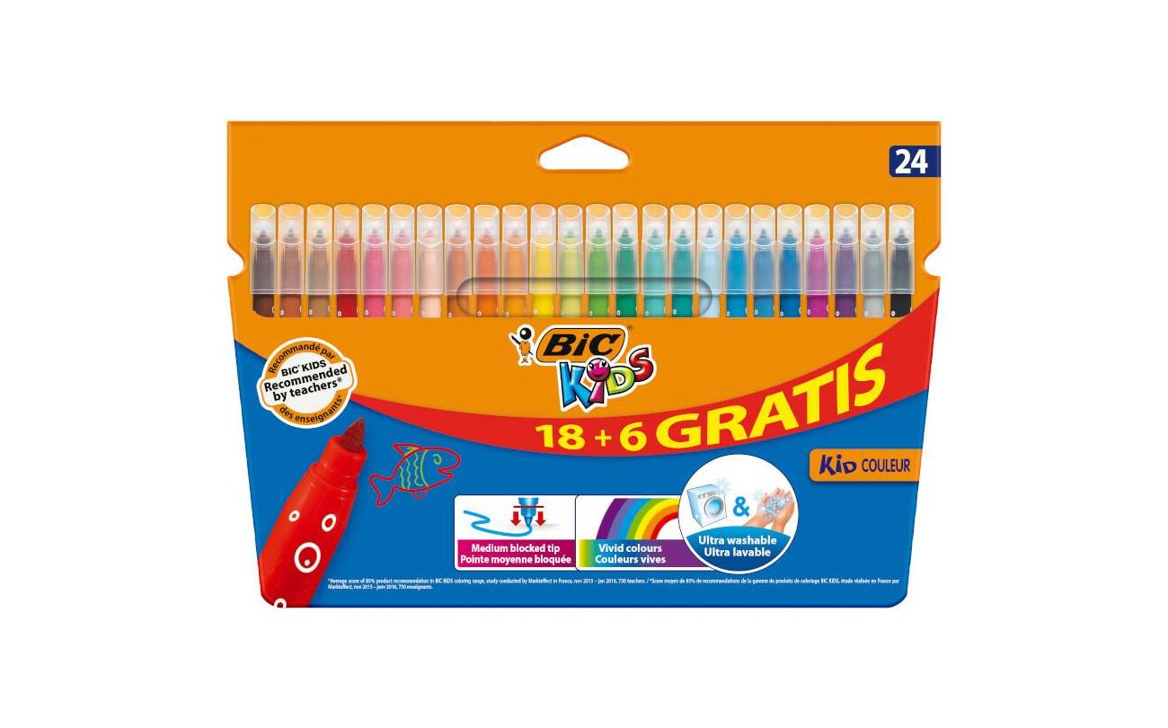 Bic Kids Kid Couleur 18+6 GRATIS