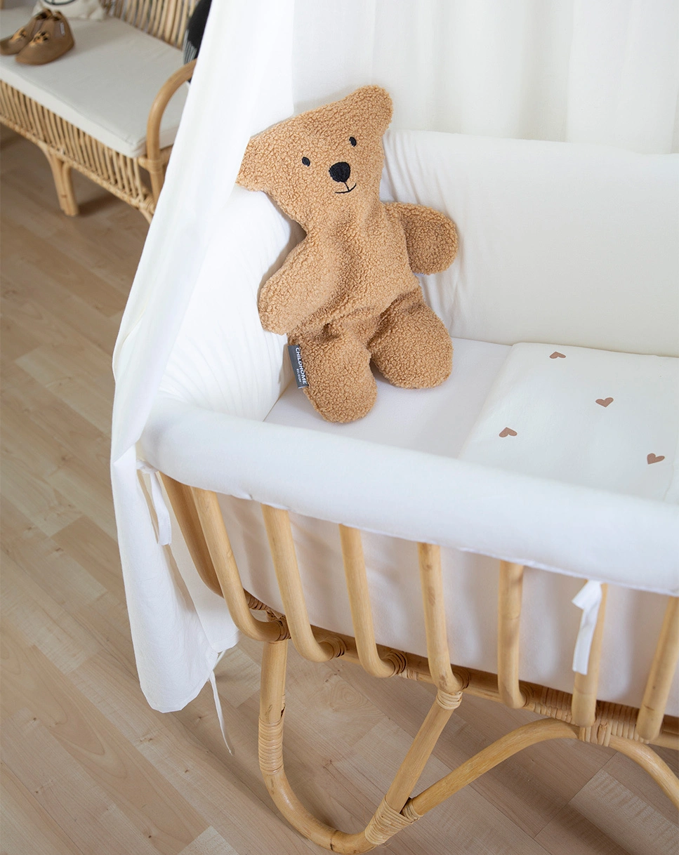 Stand-Wiege RATTAN in beige/offwhite