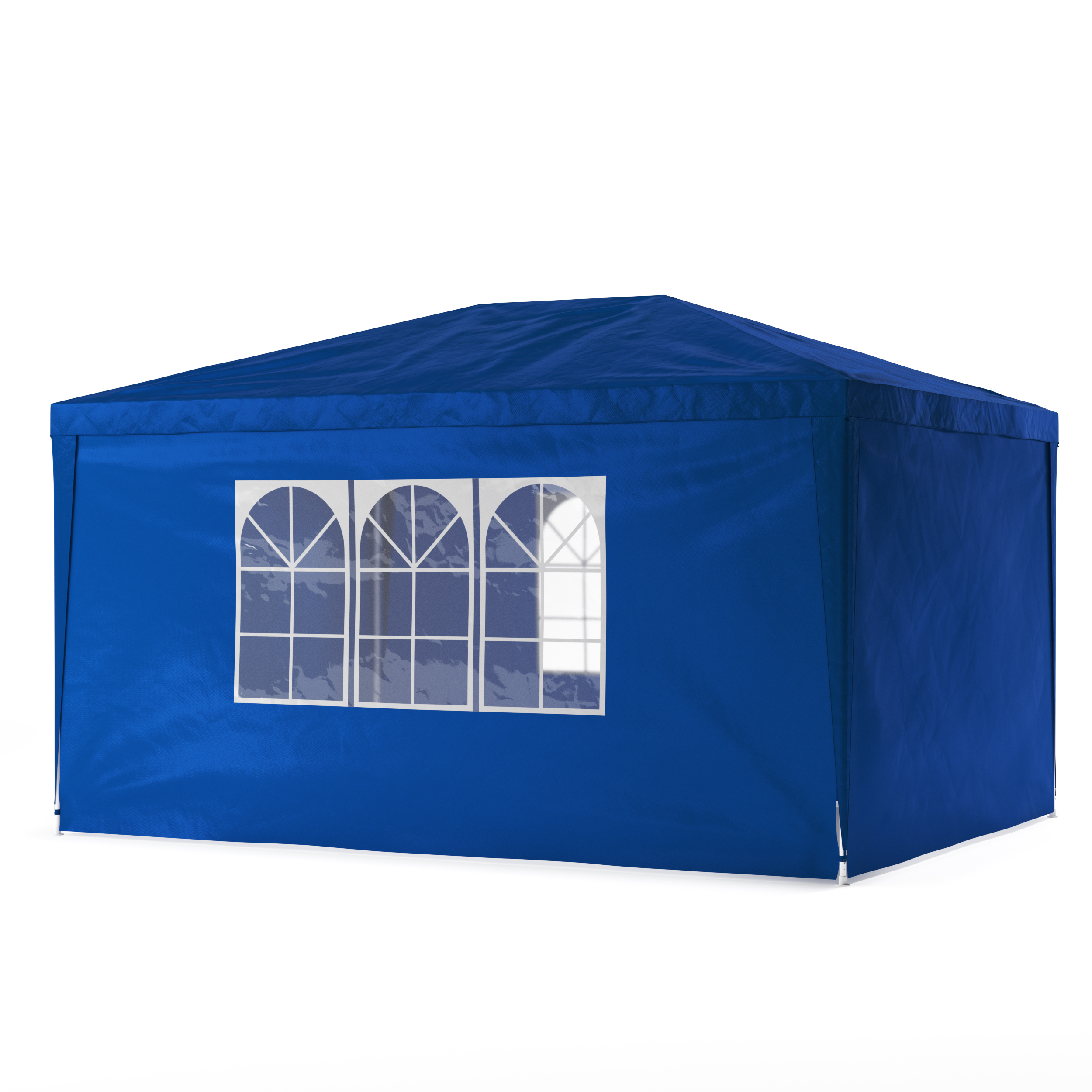 Pavillon NELLE 4 x 3 m blau inkl. 4 Seitenwände