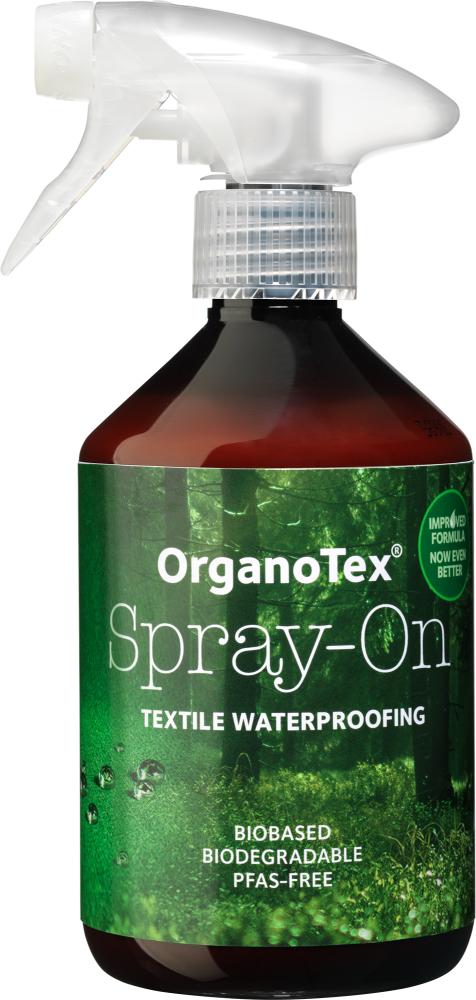 OrganoTex Spray-On BIO Textile Waterproofing 500ml Biobasert tekstilimpregnering for alle typer tekstiler