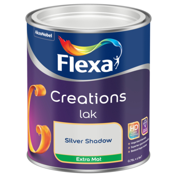 Flexa Creations binnenlak extra mat silver shadow 750 ml